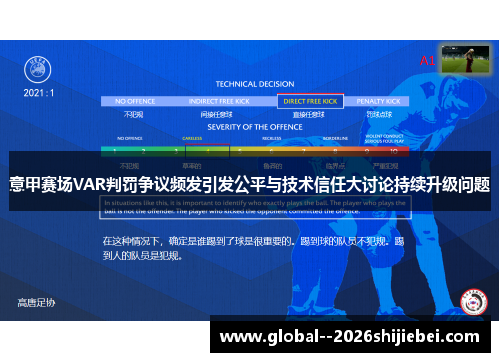 意甲赛场VAR判罚争议频发引发公平与技术信任大讨论持续升级问题